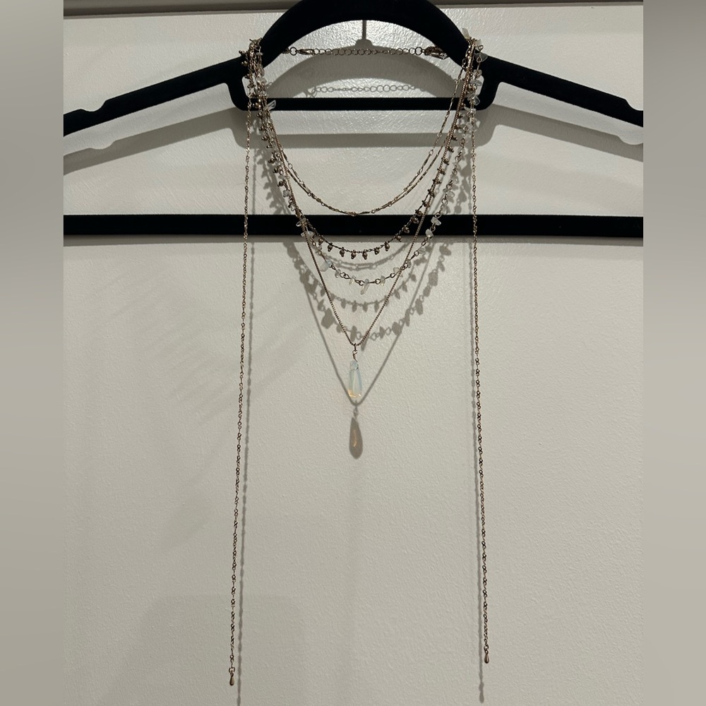 Free People Gold & Silver Layered Necklace